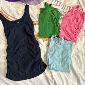 Set of Four Old Navy Maternity Tank Tops Size M